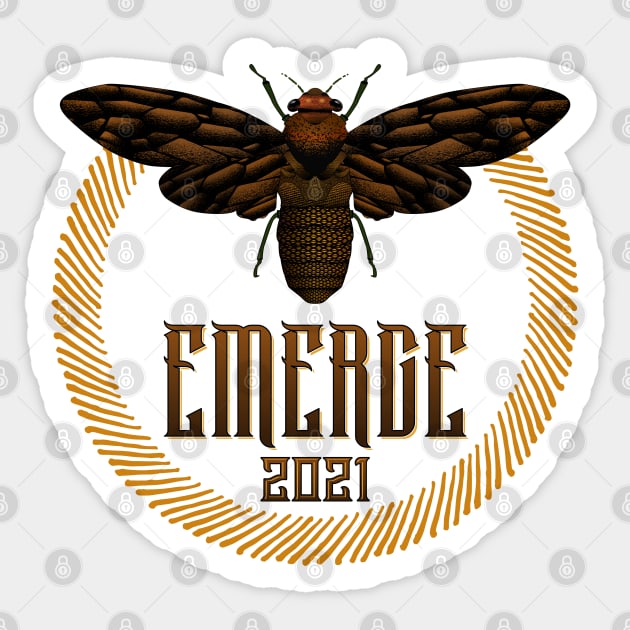 EMERGE 2021 Cicada Sticker by SunGraphicsLab